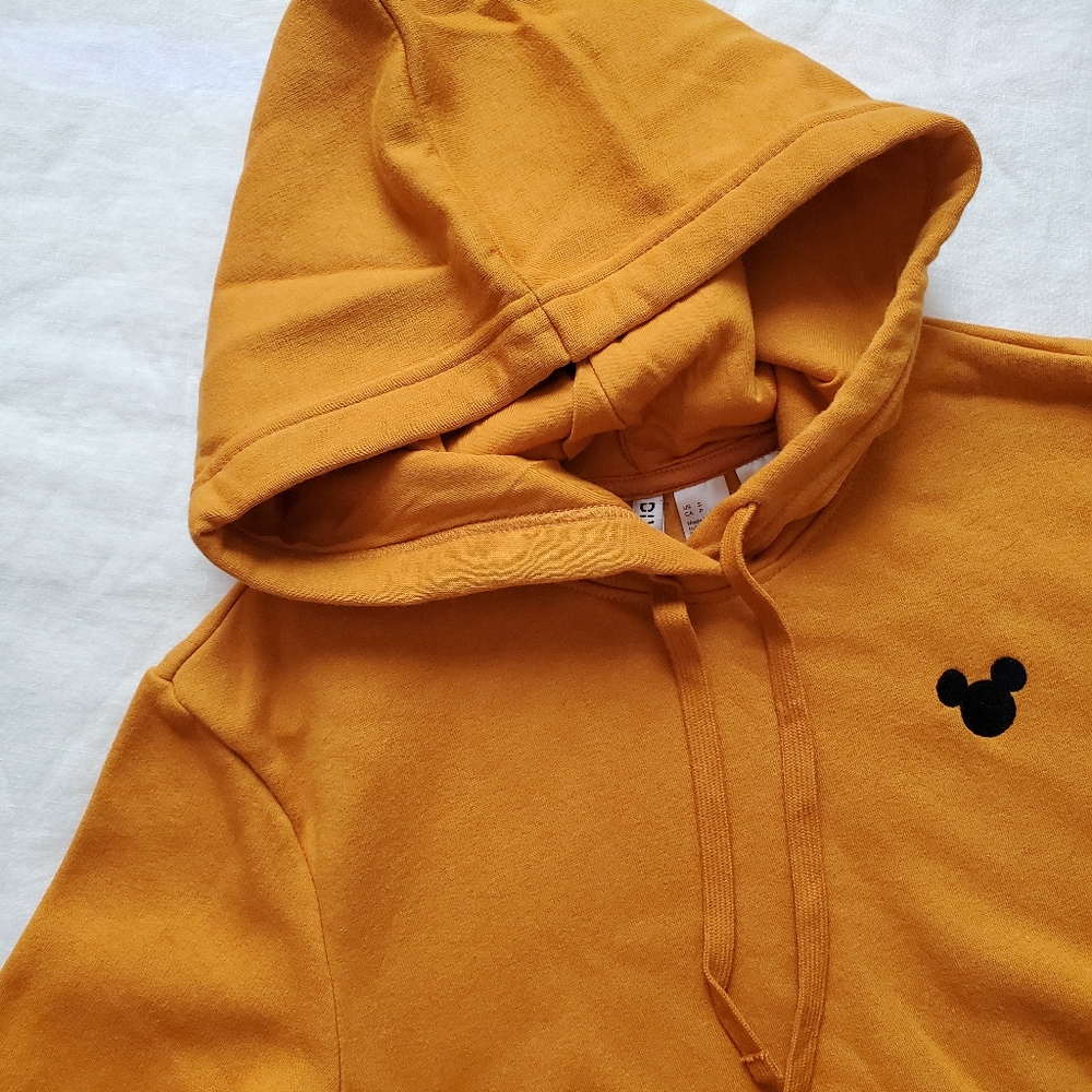NWT Divided by H&M Disney Gold Fleece-Lined Hooded Sweatshirt w/ Mickey,… - Picture 9 of 9